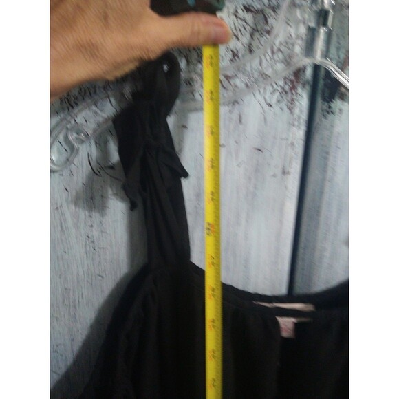 Red Carter Maxi Fringe Cold Shoulder Dress Bk Md Boho Beachy Cottagecor Feminine - Picture 7 of 10